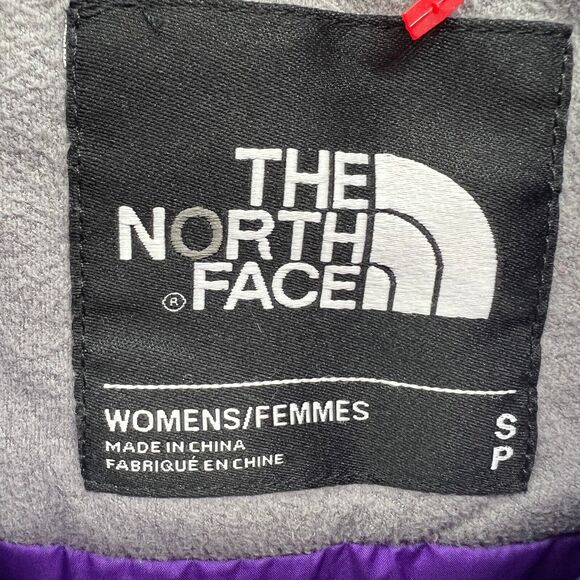 North Face Womens Jacket Coat Wind Breaker Purple Long Sleeve Small Petite - Picture 10 of 10
